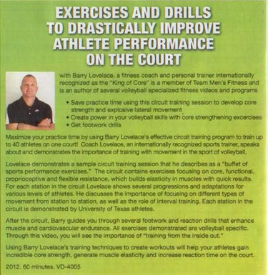 (Rental)-EXERCISES AND DRILLS TO DRASTICALLY IMPROVE ATHLETE PERFORMANCE ON THE COURT Barry Lovelace